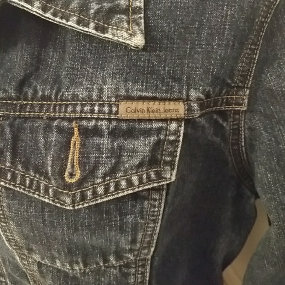 Calvin Klein jean jacket women's size medium - Picture 2 of 2